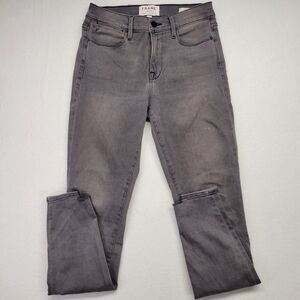 Frame Le High‎ Skinny Jeans Size 25 Waist Burton Wash Ankle Stretch Denim